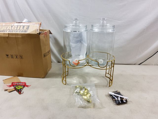 Lot 7-133166 - 1 Gallon Beverage Dispensers with Stand.