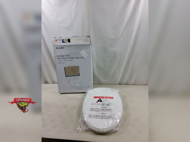 Lot 7-123543 - Brondell ecoseat S101 non-electric bidet toilet seat. Elongated. Plastic.
