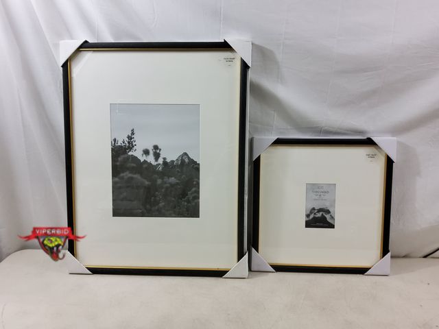 Lot 7-133354 - 15" X 15" (matted to 4" X 6") Picture frame and a 20" X 26" (Matted to 11" X 14") Picture frame.