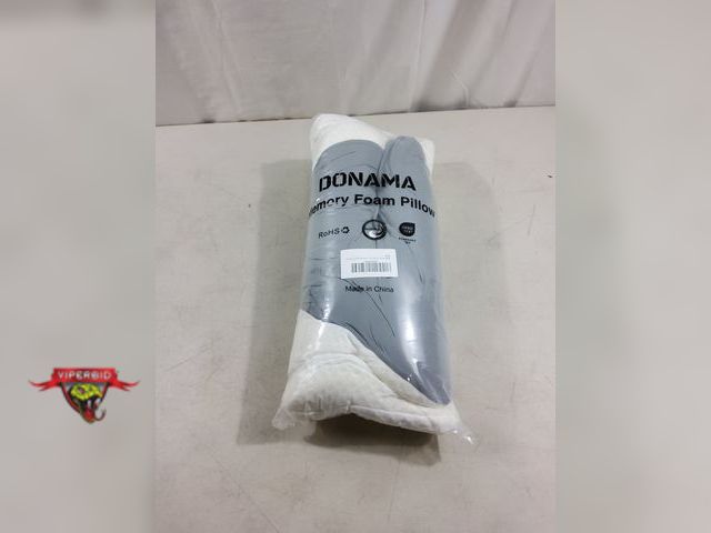 Lot 7-123438 - Donama memory foam pillow with pillowcase. Standard size.
