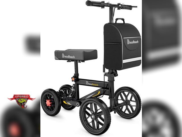 Lot 7-133226 - BlessReach Deluxe Medical Scooter Double Handbrake, All Terrain Steerable Knee Scooter. Model WB-220...
