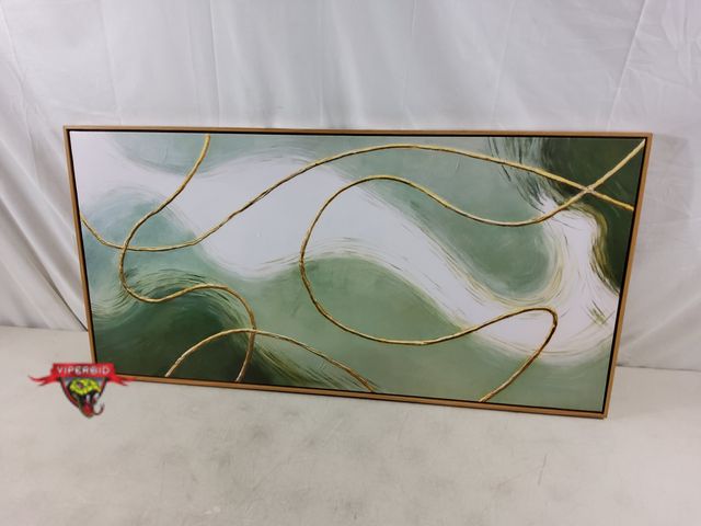 Lot 7-135754 - 39-1/4" 19-3/4" Framed canvas wall art.