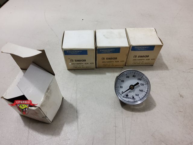 Lot 7-131003 - (4) Ashcroft gauges. #5WH39.
