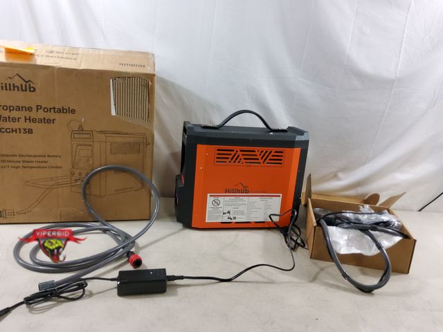 Lot 7-134041 - Retail value $339! Hillhub Portable Propane Water Heater. Instant Hot Water Heater On Demand with 40...