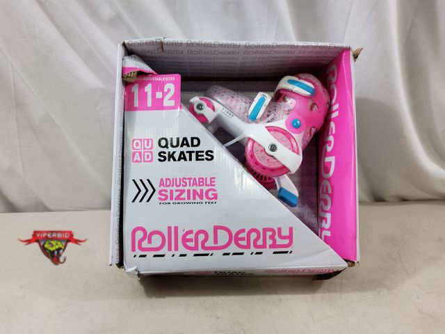 Lot 7-132631 - RollerDerby adjustable size (11-2) quad skates.
