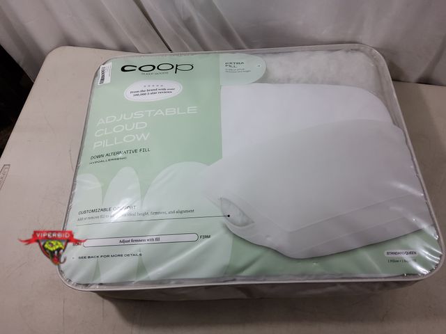 Lot 7-133490 - Coop adjustable cloud pillow. Down alternative fill - hypoallergenic. Standard/queen. Includes 1 pil...