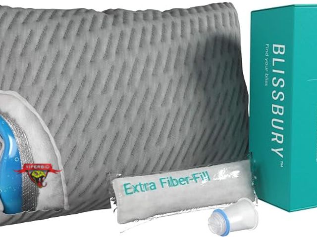 Lot 7-134800 - Blissbury Water Pillow with Adjustable Fiberfill.