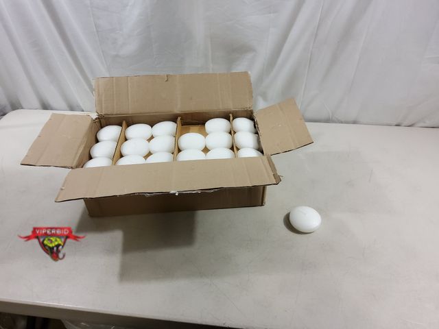 Lot 7-123324 - New! (72) Unscented 3" white disc candles.