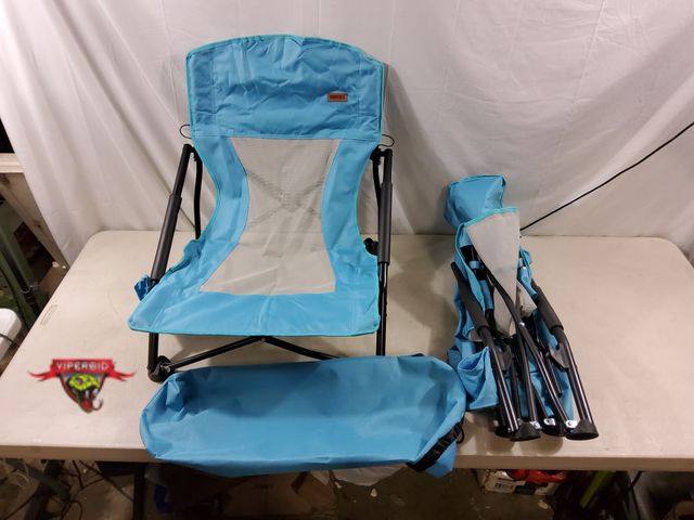 Lot 7-133823 - (2) Tiobtos low seat beach chairs with cup holders.