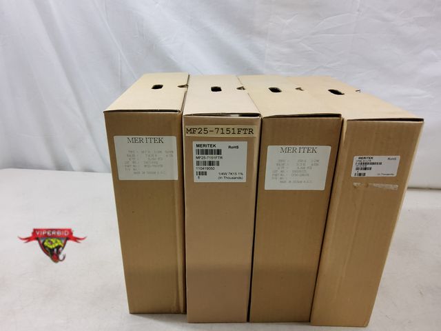 Lot 7-130820 - New! (2) Spools of 4,000 Meritek resistors (CF50-330JTR &amp; CF50-511JTR) &amp; (2) Spools of 5,000...