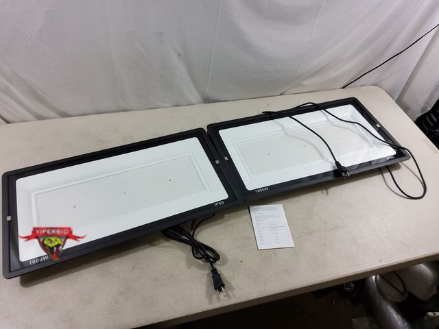 Lot 7-133722 - Retail $330 (2) Yanycn Large, Super Bright 1000W Flood Light.