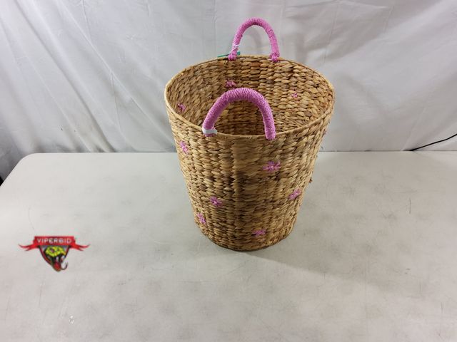 Lot 7-131794 - Pillowfort woven basket. 15"Dia. X 16"H.