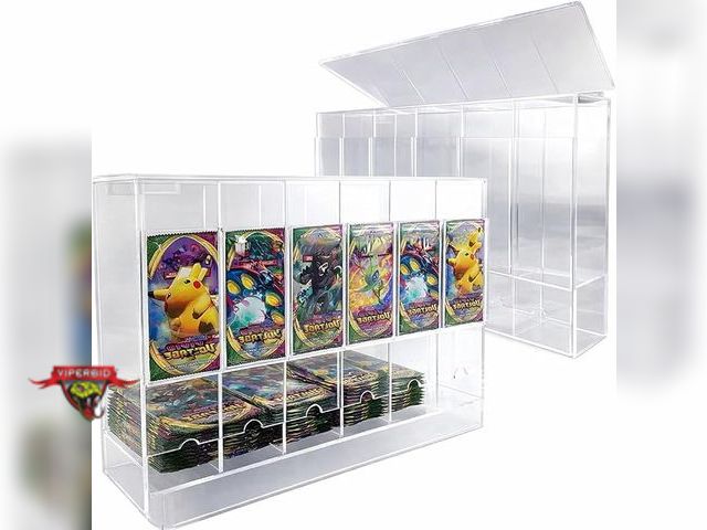 Lot 7-134683 - Evoretro Acrylic Dispenser for Card Packs. (6-1/2"D x 17-1/2"W x 8-1/2"T)