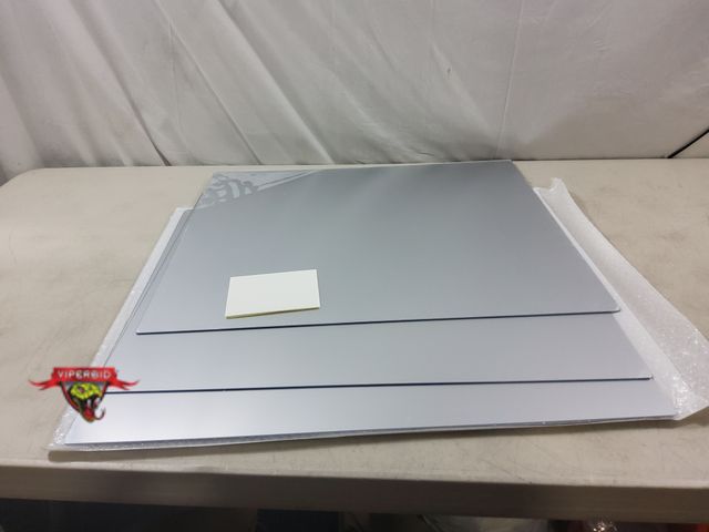 Lot 7-132672 - 3-Pack self adhesive flexible wall mirror sheets. 23-1/2" X 19-3/4".