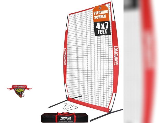 Viperbid.com - Lot 7-128865 - Lomgways 4 ft. X 7 ft. Portable Baseball ...
