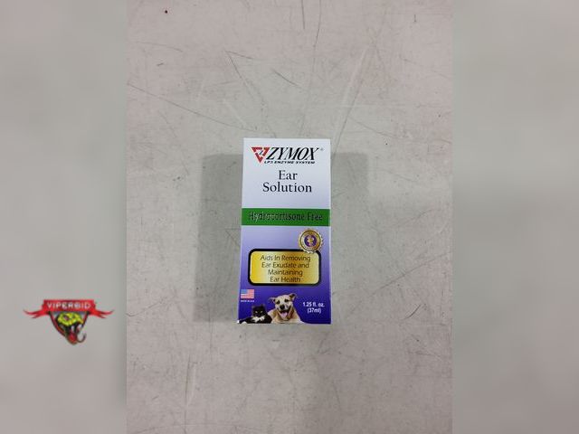 Lot 7-123397 - Retail $19.99! New! Zymox ear solution for pets. Hydrocortisone Free. 1.25 fl. oz. Aids in removing ...