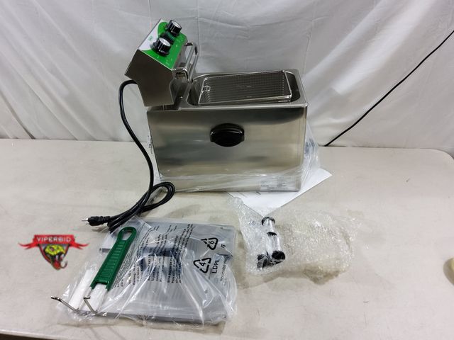Lot 7-132974 - Retail value $259! Nupant Electric Deep Fryer with Timer, lid and basket. 12.7 QT. Temp Control, 175...