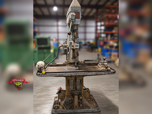 Lot 7-135930 - Avey Drilling Machine Company Size 2 Drill Press with assorted drill bits. Press oil leak by motor. ...