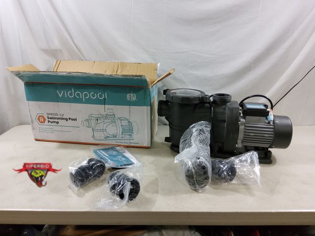 Lot 7-133084 - Vida Pool 1 hp swimming pool pump. SPR100-LV.