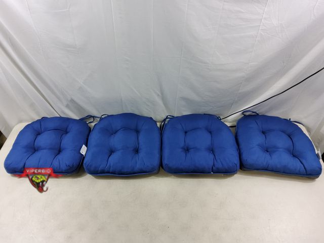Lot 7-134424 - (4) Seat cushions with rubber grip back. 15.5"W X 15.5"D X 4"H.