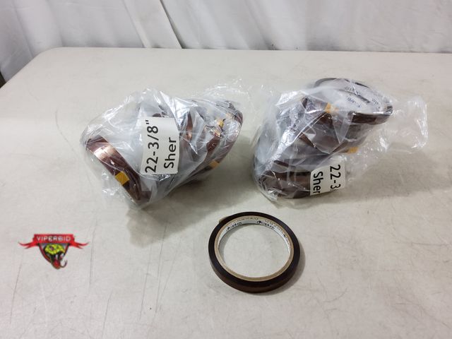 Lot 7-133598 - New! (24) Rolls of  3/8" Polyimide tape. Approximately 36 yds per roll.