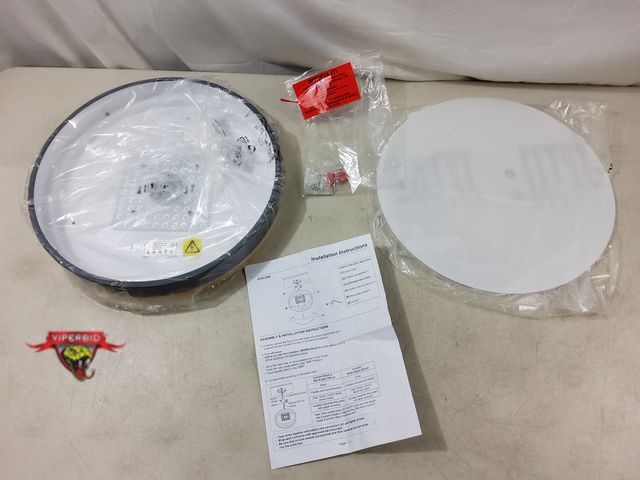 Lot 7-130974 - Flush Mount Ceiling Light Dimmable LED Ceiling Light Fixture 2700K-6000K 5CCT. (15.75" dia)