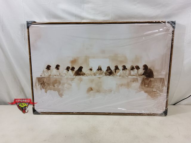 Lot 7-131731 - 35-5/8" X 23-5/8" Framed canvas wall art.