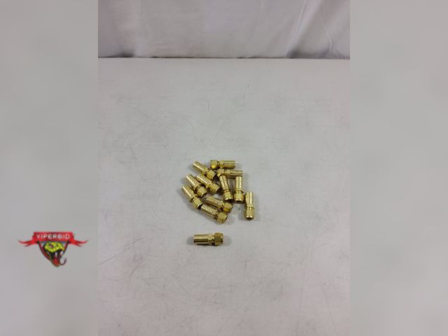 Lot 7-123488 - (12) Swagelok brass compression fittings. 2"L. 3/8"ID X 1/2" ID.