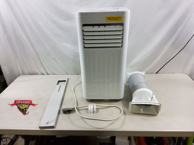 Lot 7-131367 - NOTE: Exhaust vent tube has a crack on plastic (see picture). Kissair portable 10,000 BTU air condit...