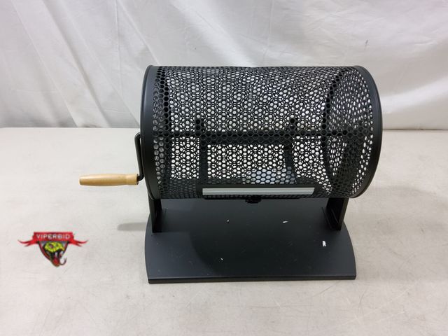 Lot 7-131214 - Metal raffle / bingo drum. Drum is 11-5/8" X 7-3/4" Dia.