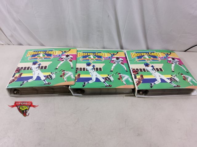 Lot 7-134801 - (3) 2" Binders Filled with assorted baseball cards.
