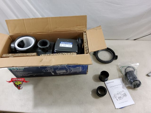 Lot 7-133095 - Aquastrong swimming pool pump. Dual speed controller. 1.5HP. Model PSP150AD.