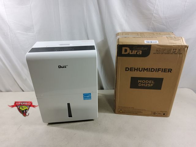 Lot 7-134932 - Used. Dura Comfort Dehumidifier. 35 Pints/Day (14.5"W x 10"D x 19.5"T) Tested to power on.