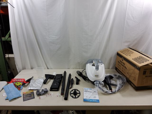 Lot 7-123780 - Retail value $103! Phueut heavy duty steam cleaner. CB-08C.