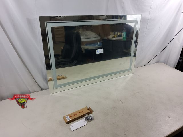 Lot 7-134026 - Snowdool 24" X 36" front &amp; backlit led mirror with anti-fog technology, and adjustable color tem...