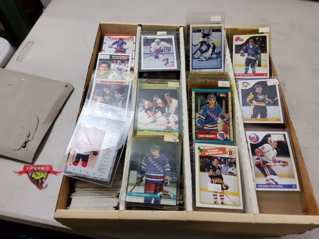 Lot 7-130723 - Assorted 3,200 Count box of Hockey Cards. Great variety of star players. 1981 and up.