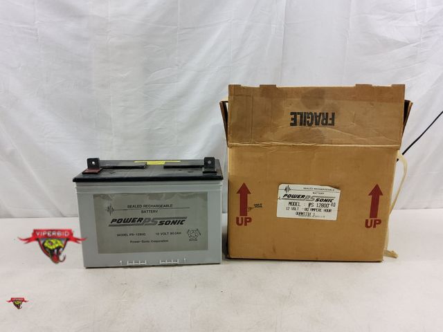 Lot 7-130580 - Unused! Power-Sonic 12V 80Ah Sealed Lead Acid (SLA) Battery. Model PS12800-40.