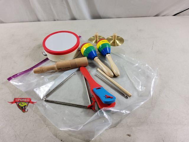 Lot 7-135726 - Melissa &amp; Doug Band-in-a-Box Clap! Clang! Tap! Musical Set.
