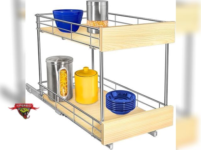 Lot 7-130163 - LYNK Professional Select Pull Out Cabinet Organizer - 11" x 21" - Slide Out Cabinet Organizer.