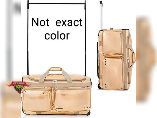 Lot 7-130088 - Retail value $189! Fanwoli 28" Competition Bag with Garment Rack | Prism-Glowing Collection.