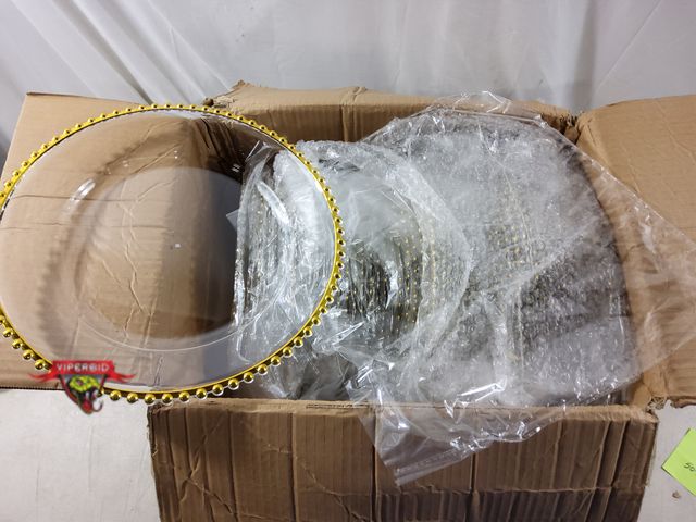 Lot 7-135819 - (50) Decorative 12-1/2" Plastic charger plates.