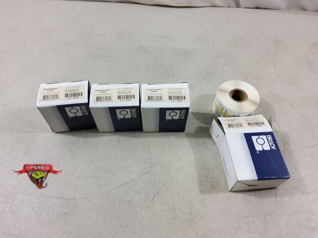 Lot 7-132549 - New! (4) Boxes of Brady Bradymarker Calibration vinyl cloth labels. 500 labels per box. Part no. 324...