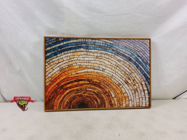 Lot 7-130056 - Framed canvas wall art. 15-3/4" X 23-5/8".