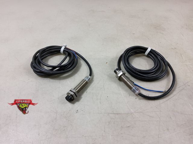 Lot 7-130201 - (2) Cutler Hammer inductive proximity sensors. E57LAL12A2E.