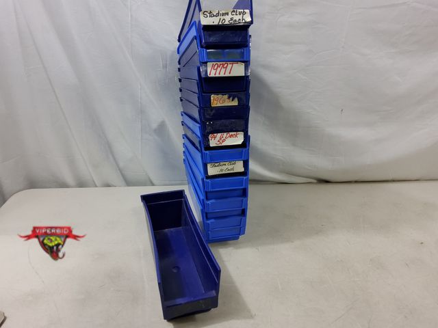 Lot 7-130715 - (14) Plastic storage bins. 11" X 4" X 4".