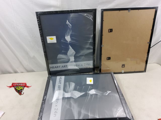 Lot 7-130856 - (8) Heart Art Picture frames. 18" X 24".