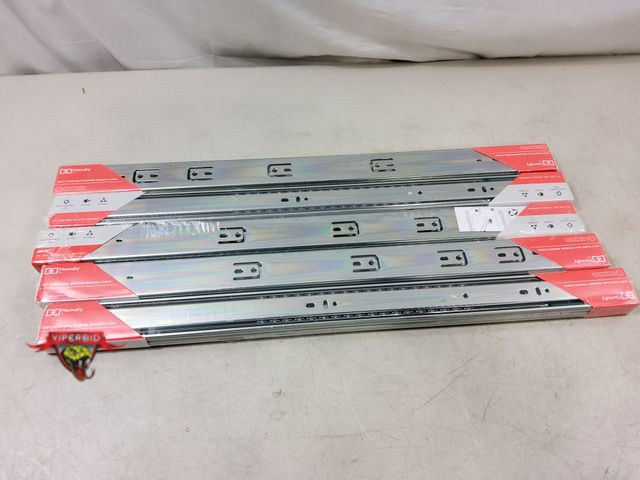Lot 7-130545 - New! (5) Pairs of Homdiy 24" soft-close ball bearing drawer slides.