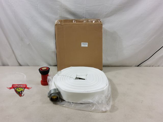 Lot 7-130253 - 75 ft. Double jacket 1-1/2"  fire hose with nozzle. AL-20M.