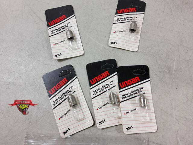 Lot 7-133138 - New! (5) Cooper Tools Ungar desoldering tips. #2011.