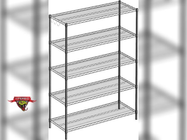 Lot 7-131882 - Guan River 5-Shelf Adjustable Metal Shelf Wire Shelving Unit. 48"L x 18"W x 72"H